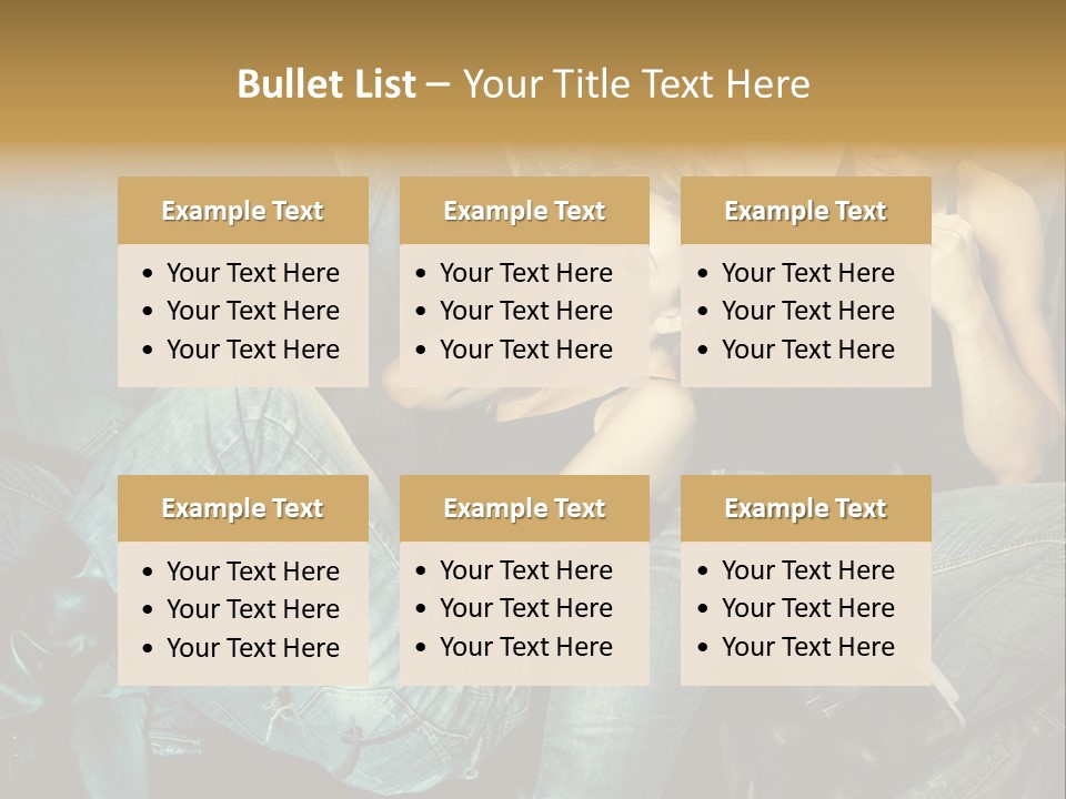 A Man And A Woman Sitting On A Couch PowerPoint Template