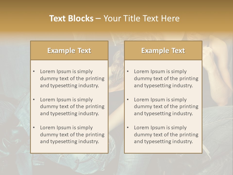 A Man And A Woman Sitting On A Couch PowerPoint Template