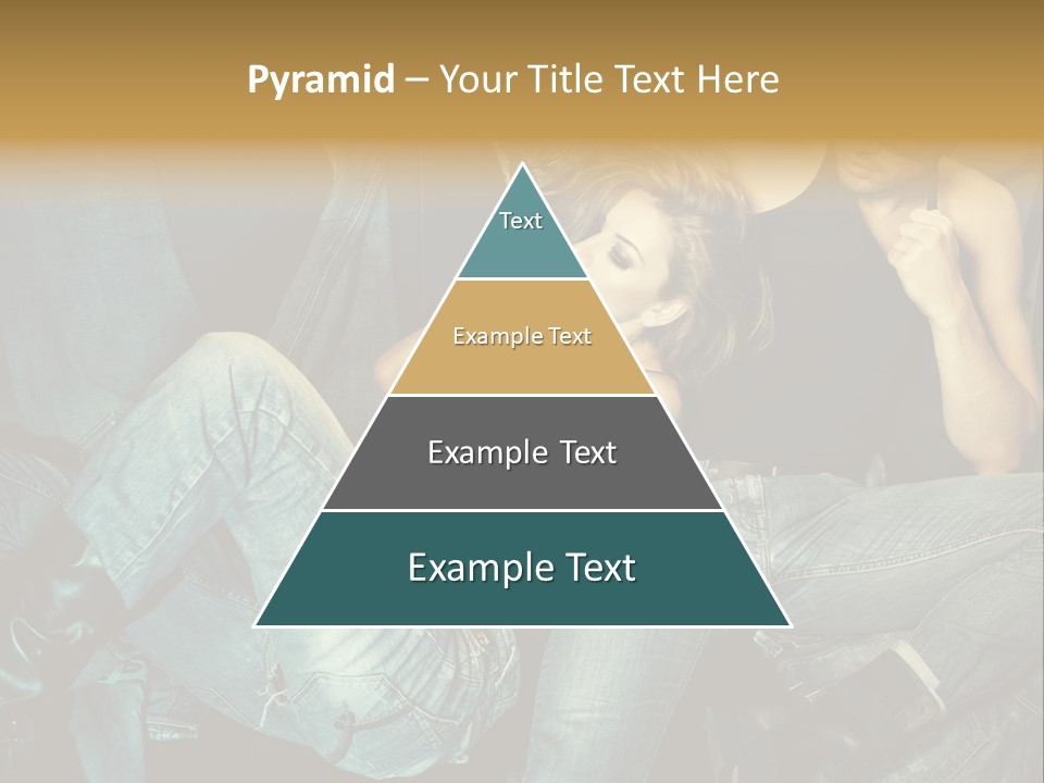 A Man And A Woman Sitting On A Couch PowerPoint Template