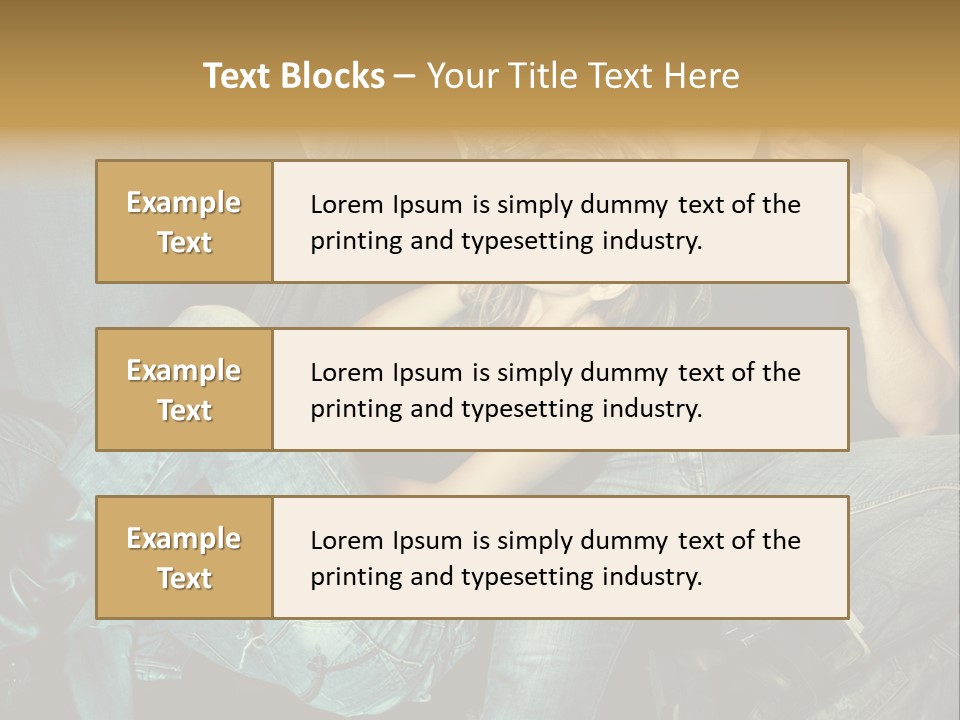 A Man And A Woman Sitting On A Couch PowerPoint Template