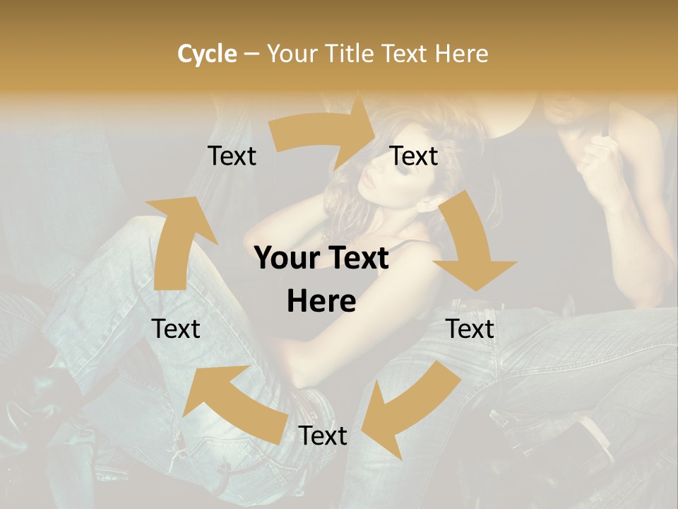 A Man And A Woman Sitting On A Couch PowerPoint Template