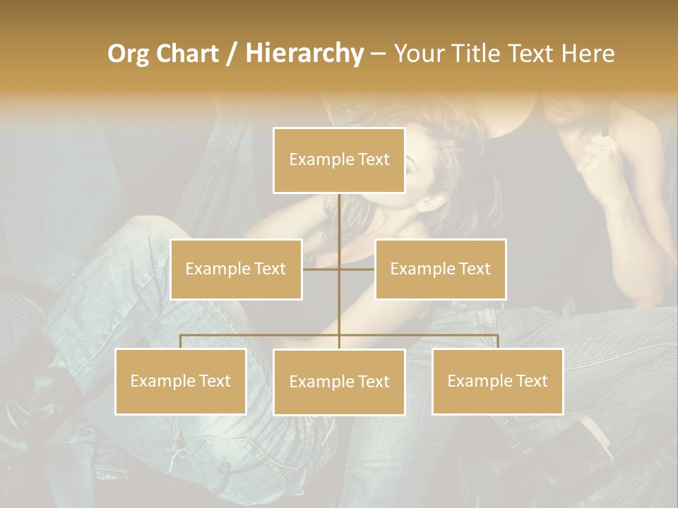 A Man And A Woman Sitting On A Couch PowerPoint Template