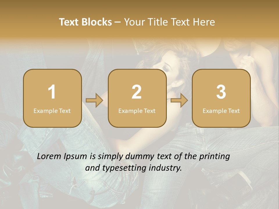 A Man And A Woman Sitting On A Couch PowerPoint Template