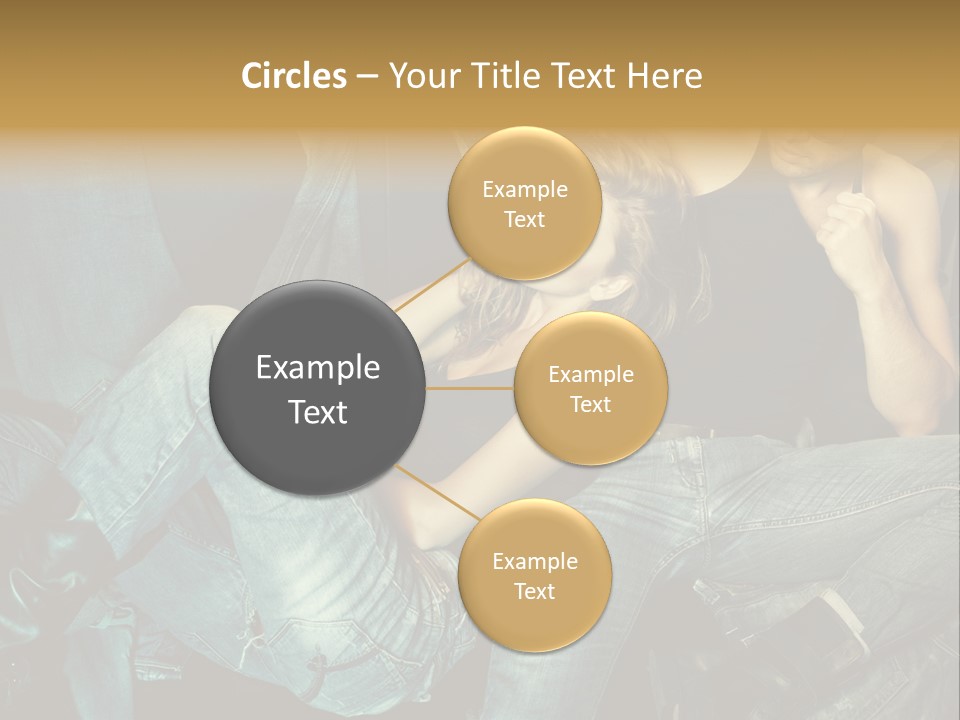 A Man And A Woman Sitting On A Couch PowerPoint Template