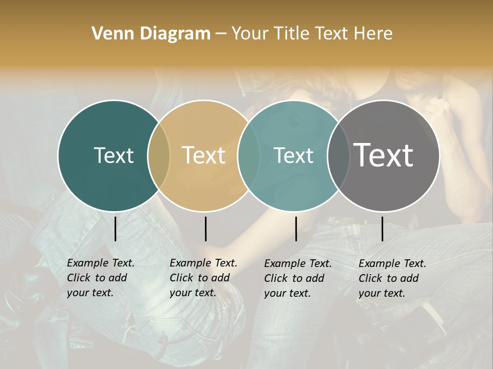 A Man And A Woman Sitting On A Couch PowerPoint Template