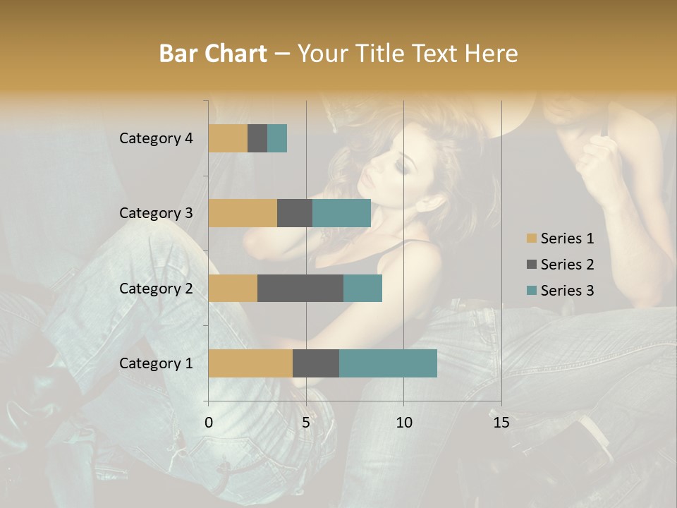 A Man And A Woman Sitting On A Couch PowerPoint Template
