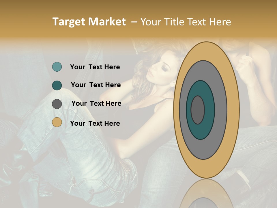 A Man And A Woman Sitting On A Couch PowerPoint Template