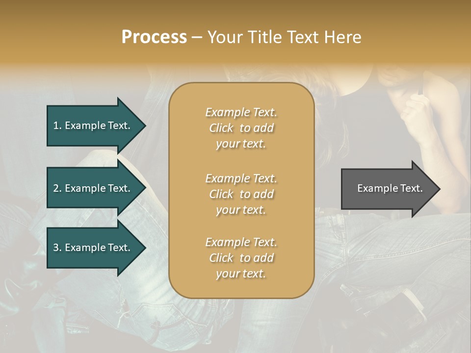 A Man And A Woman Sitting On A Couch PowerPoint Template