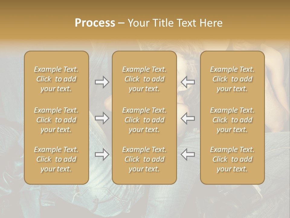 A Man And A Woman Sitting On A Couch PowerPoint Template