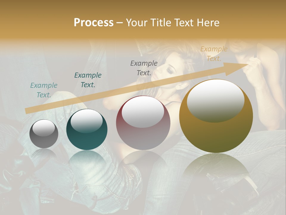 A Man And A Woman Sitting On A Couch PowerPoint Template