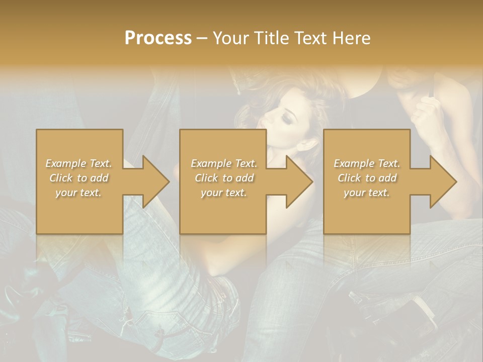 A Man And A Woman Sitting On A Couch PowerPoint Template