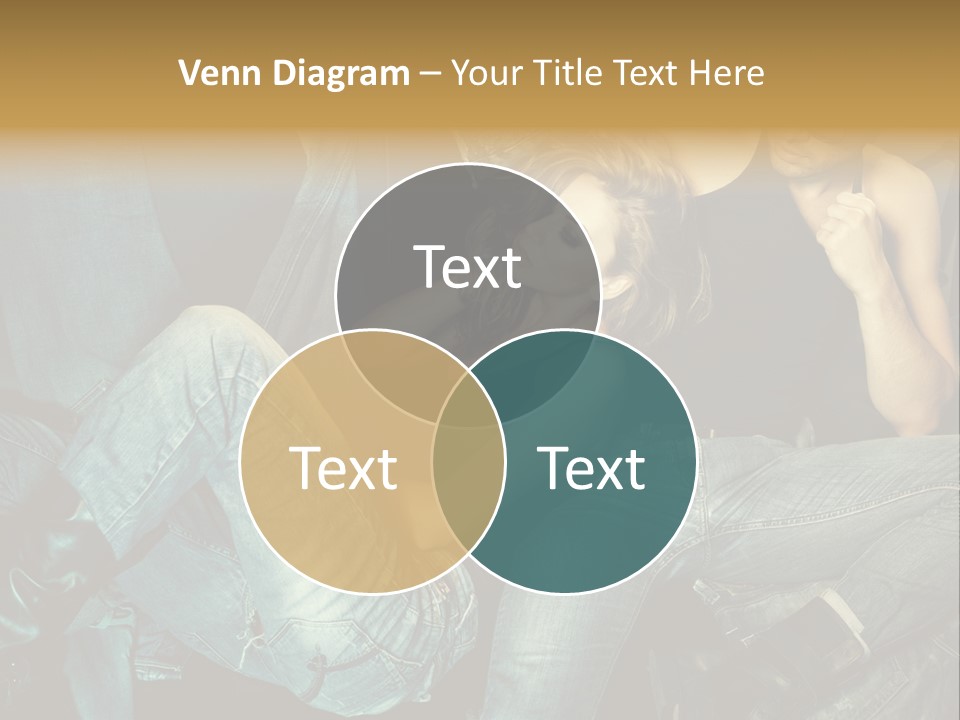 A Man And A Woman Sitting On A Couch PowerPoint Template