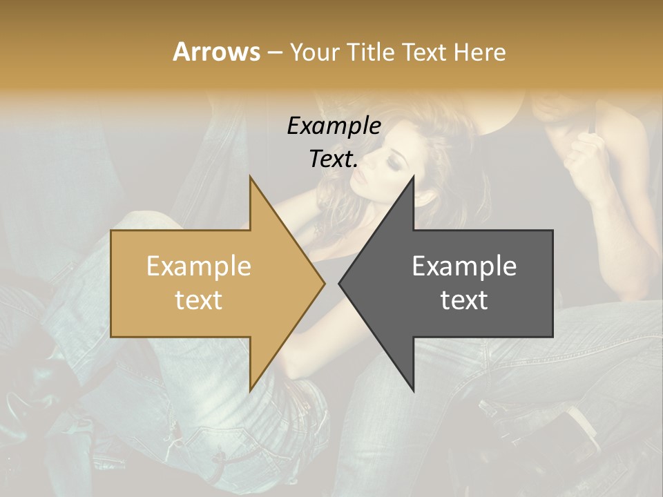 A Man And A Woman Sitting On A Couch PowerPoint Template