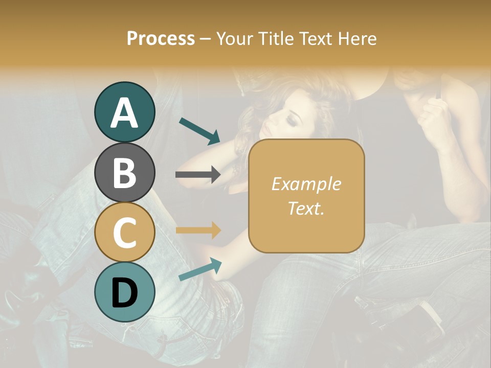 A Man And A Woman Sitting On A Couch PowerPoint Template