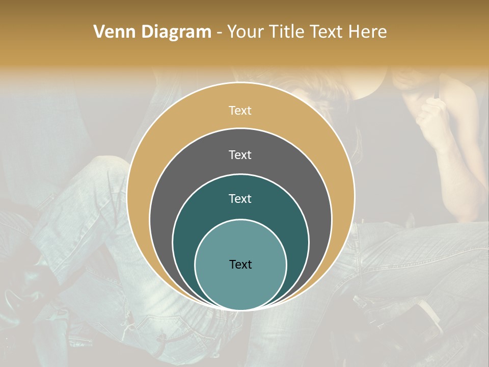 A Man And A Woman Sitting On A Couch PowerPoint Template