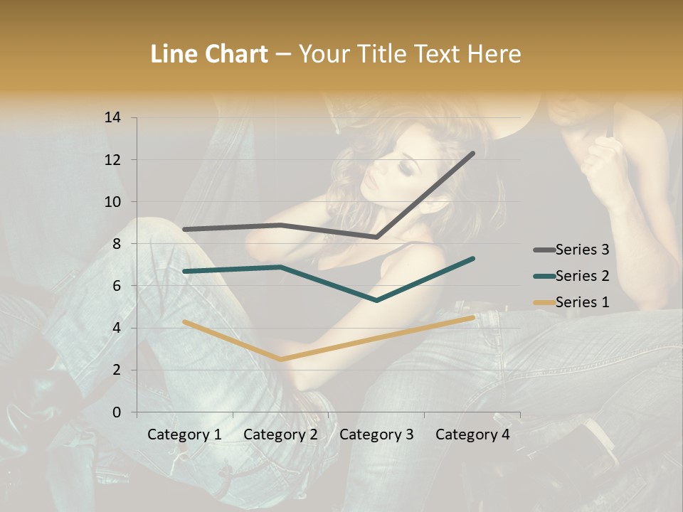 A Man And A Woman Sitting On A Couch PowerPoint Template