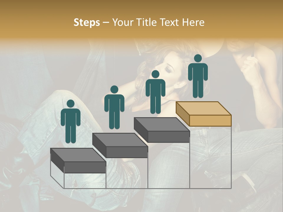 A Man And A Woman Sitting On A Couch PowerPoint Template