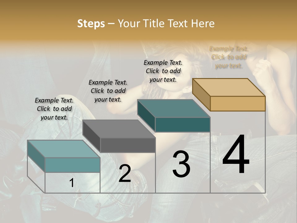 A Man And A Woman Sitting On A Couch PowerPoint Template