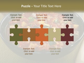 A Bowl Of Soup With Bread On The Side PowerPoint Template