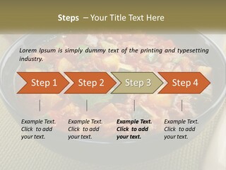 A Bowl Of Soup With Bread On The Side PowerPoint Template