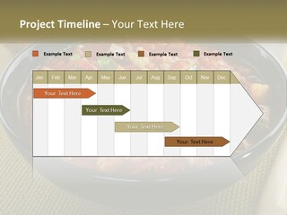 A Bowl Of Soup With Bread On The Side PowerPoint Template