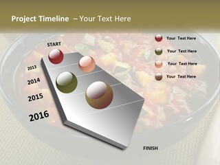 A Bowl Of Soup With Bread On The Side PowerPoint Template