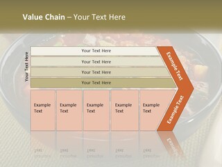 A Bowl Of Soup With Bread On The Side PowerPoint Template