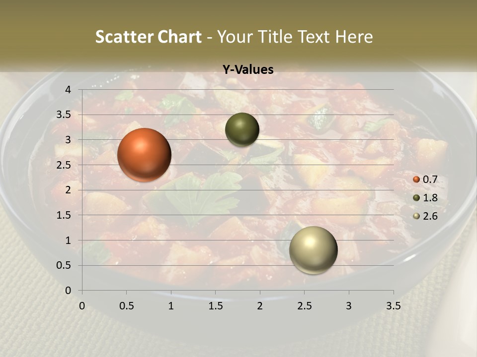 A Bowl Of Soup With Bread On The Side PowerPoint Template