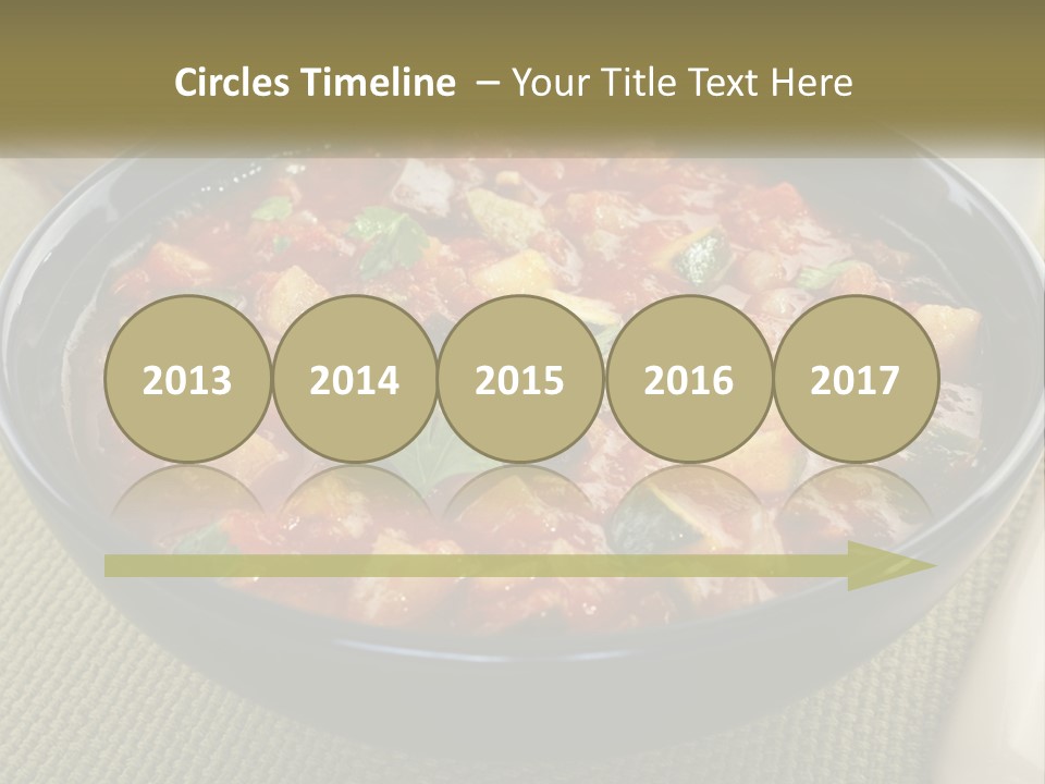 A Bowl Of Soup With Bread On The Side PowerPoint Template