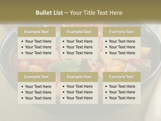 A Bowl Of Soup With Bread On The Side PowerPoint Template