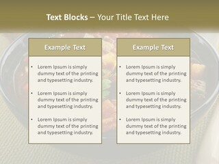 A Bowl Of Soup With Bread On The Side PowerPoint Template