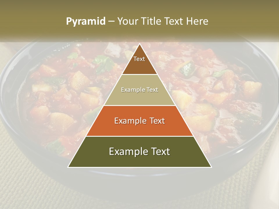 A Bowl Of Soup With Bread On The Side PowerPoint Template