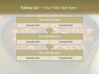 A Bowl Of Soup With Bread On The Side PowerPoint Template