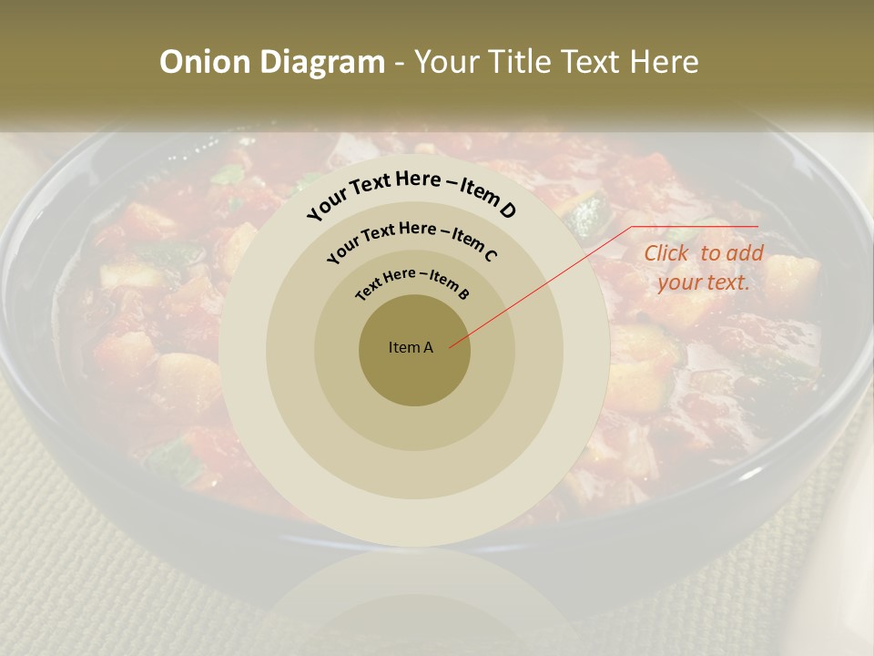 A Bowl Of Soup With Bread On The Side PowerPoint Template