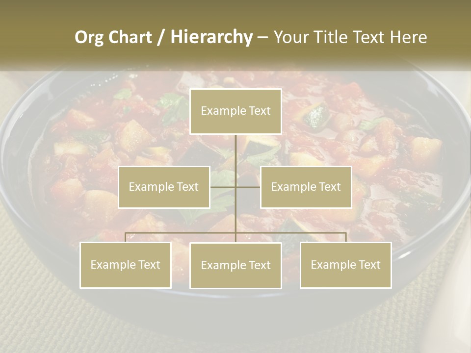 A Bowl Of Soup With Bread On The Side PowerPoint Template
