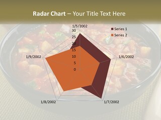 A Bowl Of Soup With Bread On The Side PowerPoint Template