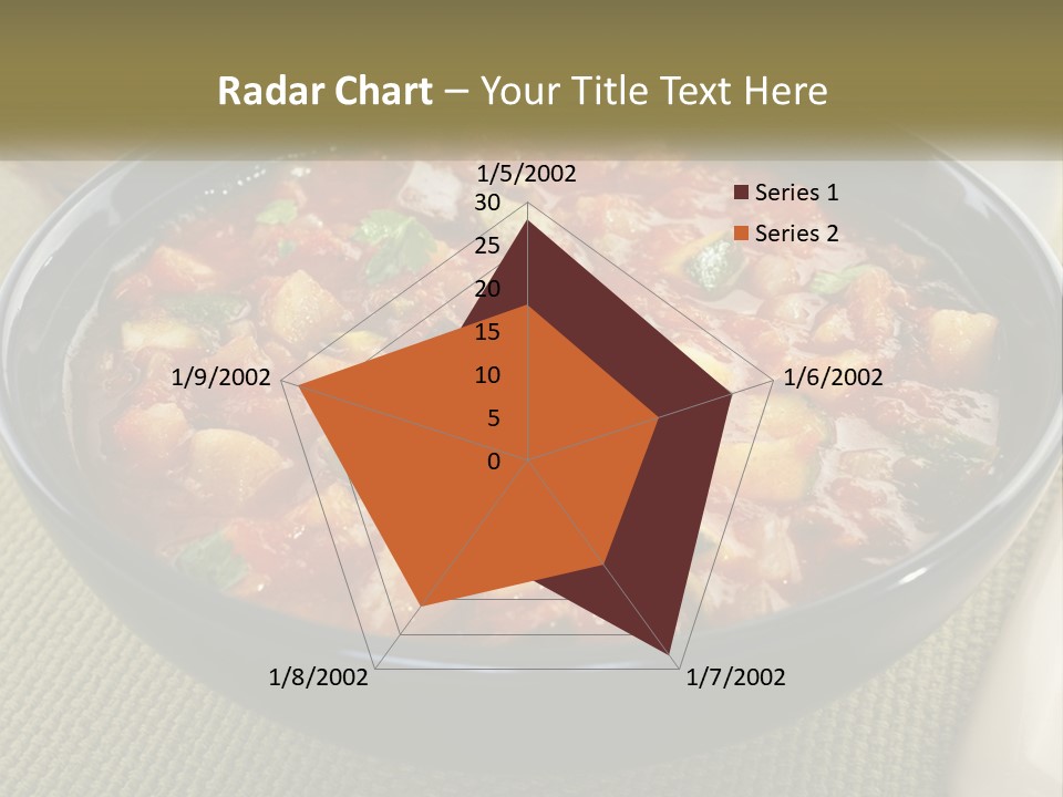 A Bowl Of Soup With Bread On The Side PowerPoint Template