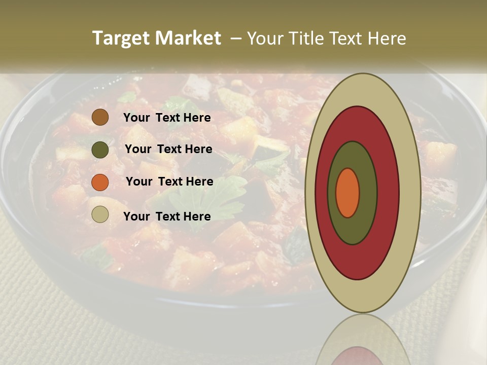 A Bowl Of Soup With Bread On The Side PowerPoint Template