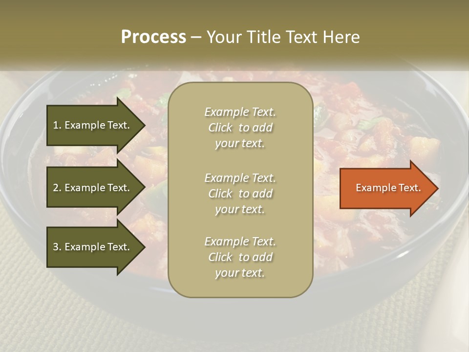 A Bowl Of Soup With Bread On The Side PowerPoint Template