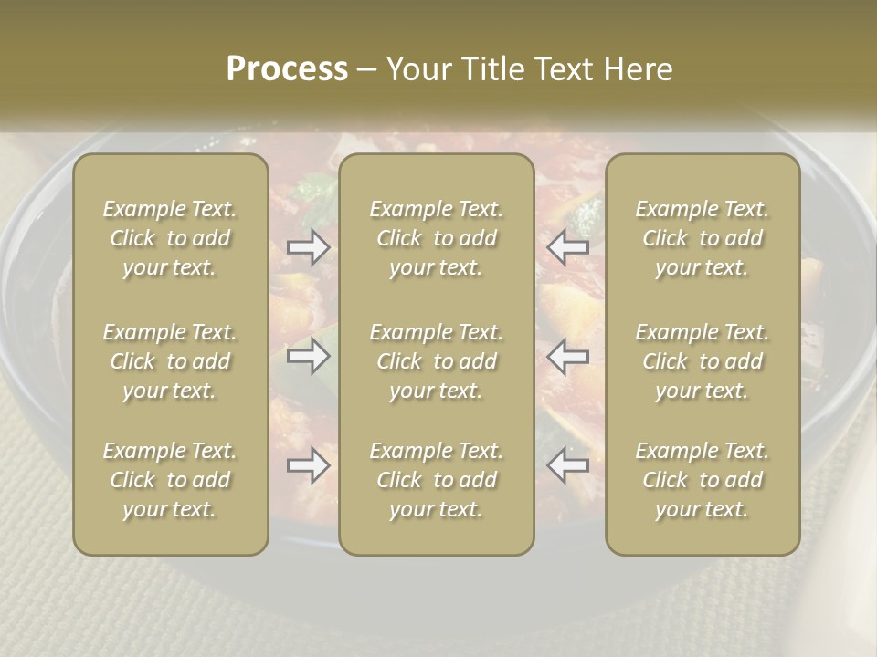 A Bowl Of Soup With Bread On The Side PowerPoint Template