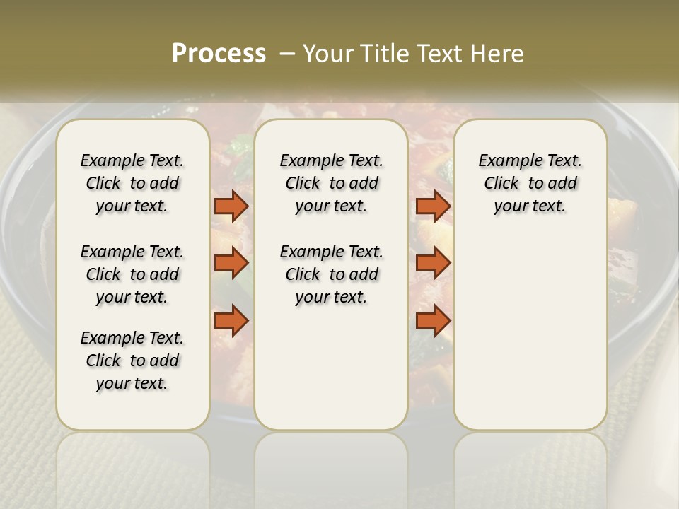 A Bowl Of Soup With Bread On The Side PowerPoint Template