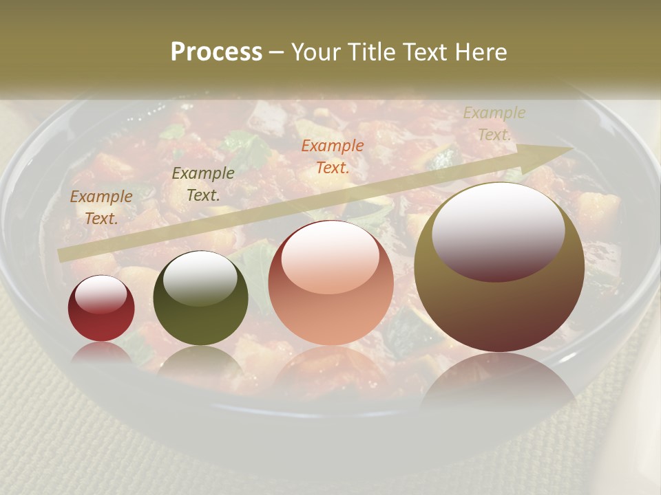 A Bowl Of Soup With Bread On The Side PowerPoint Template