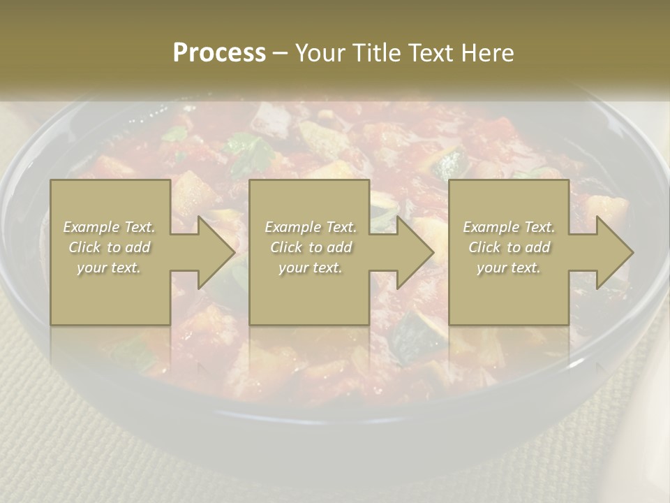 A Bowl Of Soup With Bread On The Side PowerPoint Template