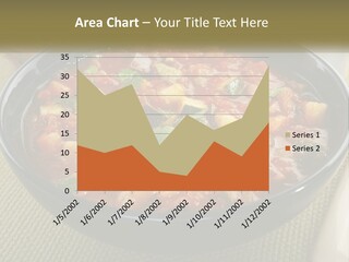 A Bowl Of Soup With Bread On The Side PowerPoint Template