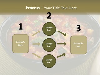 A Bowl Of Soup With Bread On The Side PowerPoint Template
