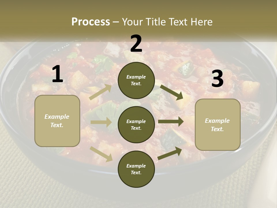 A Bowl Of Soup With Bread On The Side PowerPoint Template