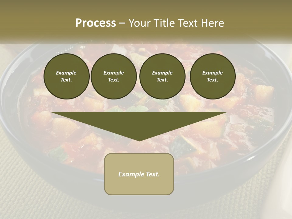 A Bowl Of Soup With Bread On The Side PowerPoint Template
