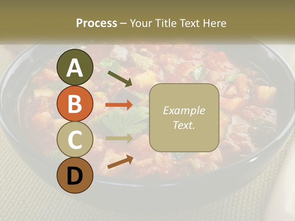 A Bowl Of Soup With Bread On The Side PowerPoint Template