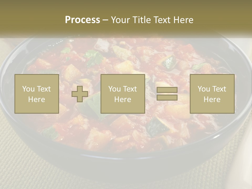 A Bowl Of Soup With Bread On The Side PowerPoint Template