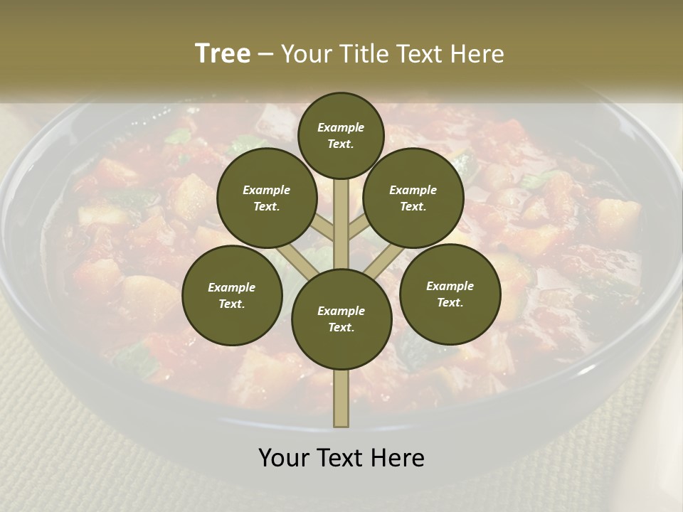 A Bowl Of Soup With Bread On The Side PowerPoint Template